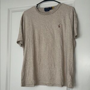 Polo by Ralph Lauren Tan Crewneck Short Sleeve Tee